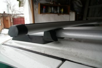 1 599 р. Комплект поперечин для рейлингов АвтоТК v1 Mitsubishi Pajero Sport 1 PA дорестайлинг (1996-2004) (Цвет: чёрный (стальные), Длина: 1300мм). Увеличить фотографию 9