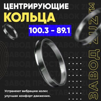 Алюминиевое центровочное кольцо Opel Movano B (2010-2024) (4 шт) ЗУЗ 89.1 x 100.3 Opel Movano B (2010-2024) 