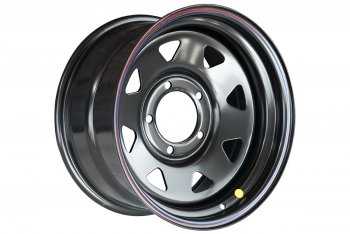 Штампованый диск OFF-ROAD Wheels (треугольник мелкий) 8.0x16   (Цвет: черный)