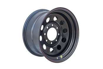 5 499 р. Штампованый диск OFF-ROAD Wheels (стальной усиленный, круг - черный). 9.0 x 17  . Увеличить фотографию 1