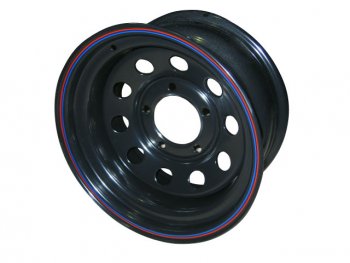 5 599 р. Штампованый диск OFF-ROAD Wheels (усиленный, круг) 10.0x15   (Цвет: черный). Увеличить фотографию 1