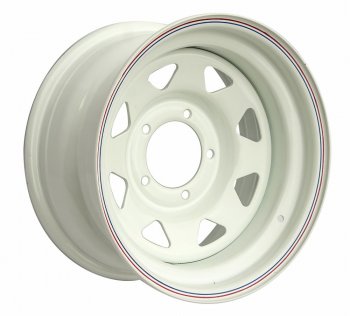 Штампованый диск OFF-ROAD Wheels (стальной усиленный, треугольник мелкий - белый). 7.0 x 15 Уаз Буханка 452 3303 бортовой грузовик (1965-2024) 5x139.7xDIA110.0xET25.0
