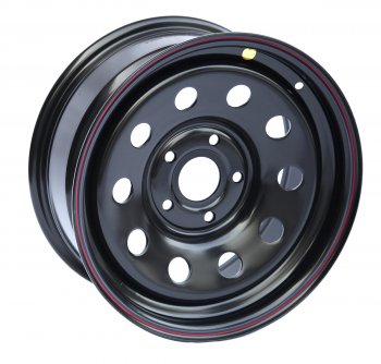 5 299 р. Штампованый диск OFF-ROAD Wheels (усиленный, круг) 7.0x16  BMW 5 серия ( E34,  E39,  E60,  E61) - 7 серия  E38 (Цвет: черный). Увеличить фотографию 1