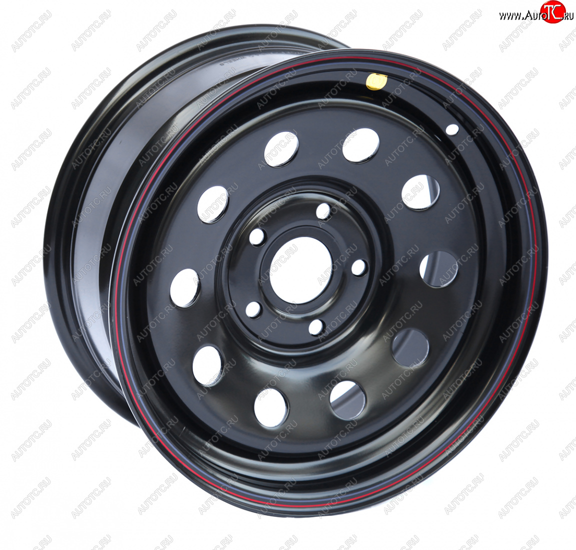 5 299 р. Штампованый диск OFF-ROAD Wheels (усиленный, круг) 7.0x16  BMW 5 серия ( E34,  E39,  E60,  E61) - 7 серия  E38 (Цвет: черный)