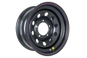 4 199 р. Штампованый диск OFF-ROAD Wheels (стальной усиленный, круг - черный). 7.0 x 16  . Увеличить фотографию 1