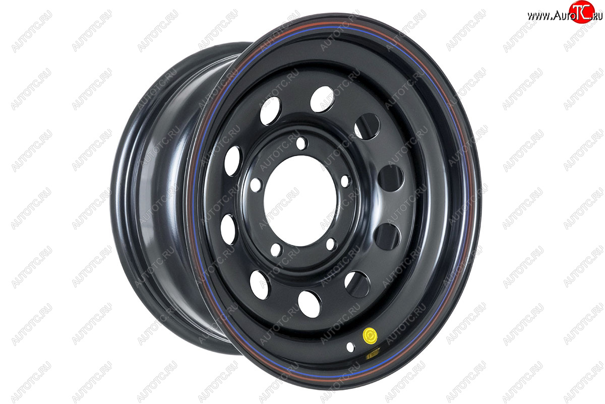 4 199 р. Штампованый диск OFF-ROAD Wheels (стальной усиленный, круг - черный). 7.0 x 16  