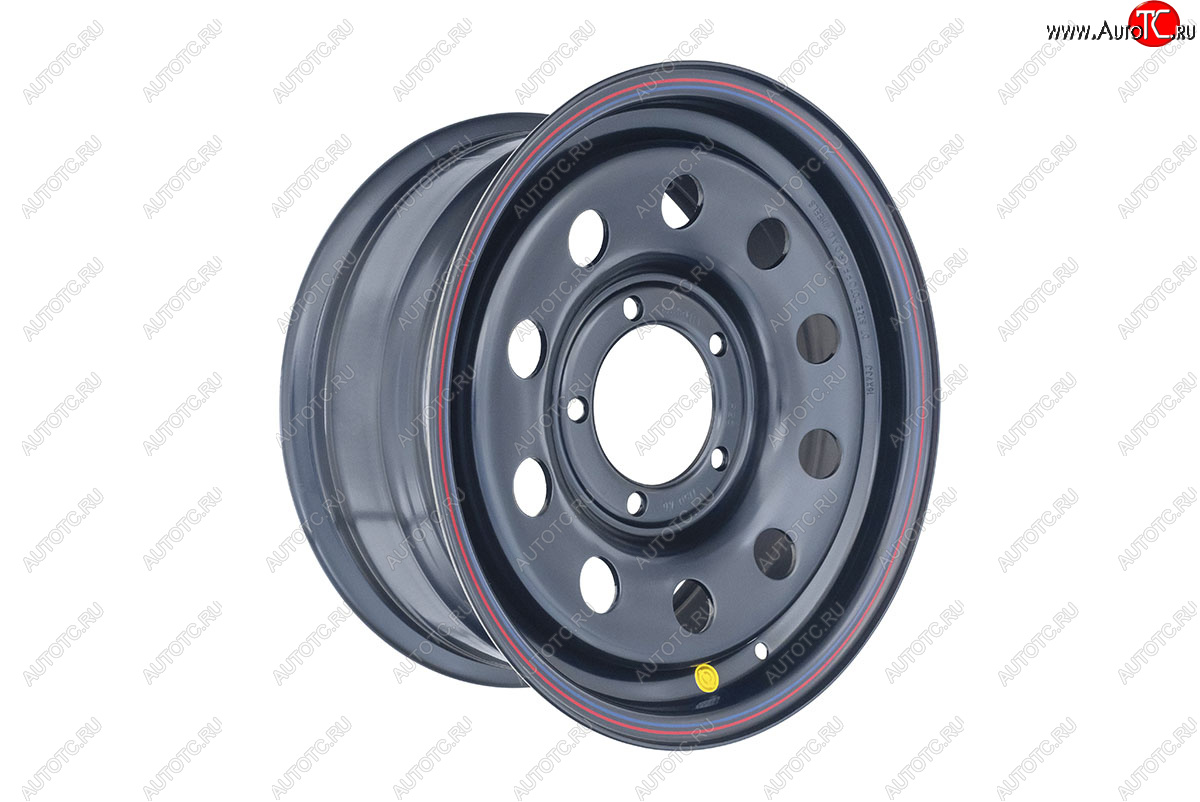 4 549 р. Штампованый диск OFF-ROAD Wheels (стальной усиленный, круг - черный). 7.0 x 16  