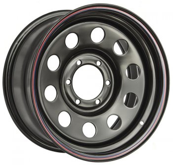 Штампованый диск OFF-ROAD Wheels (стальной усиленный, круг - черный). 7.0 x 16 Toyota Granvia xH10  2-ой рестайлинг (1999-2002) 6x139.7xDIA110.0xET30.0