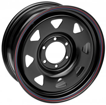 Штампованый диск OFF-ROAD Wheels (стальной усиленный, треугольник мелкий - черный). 7.0 x 17 Toyota SW4 рестайлинг (2011-2015) 6x139.7xDIA110.0xET30.0
