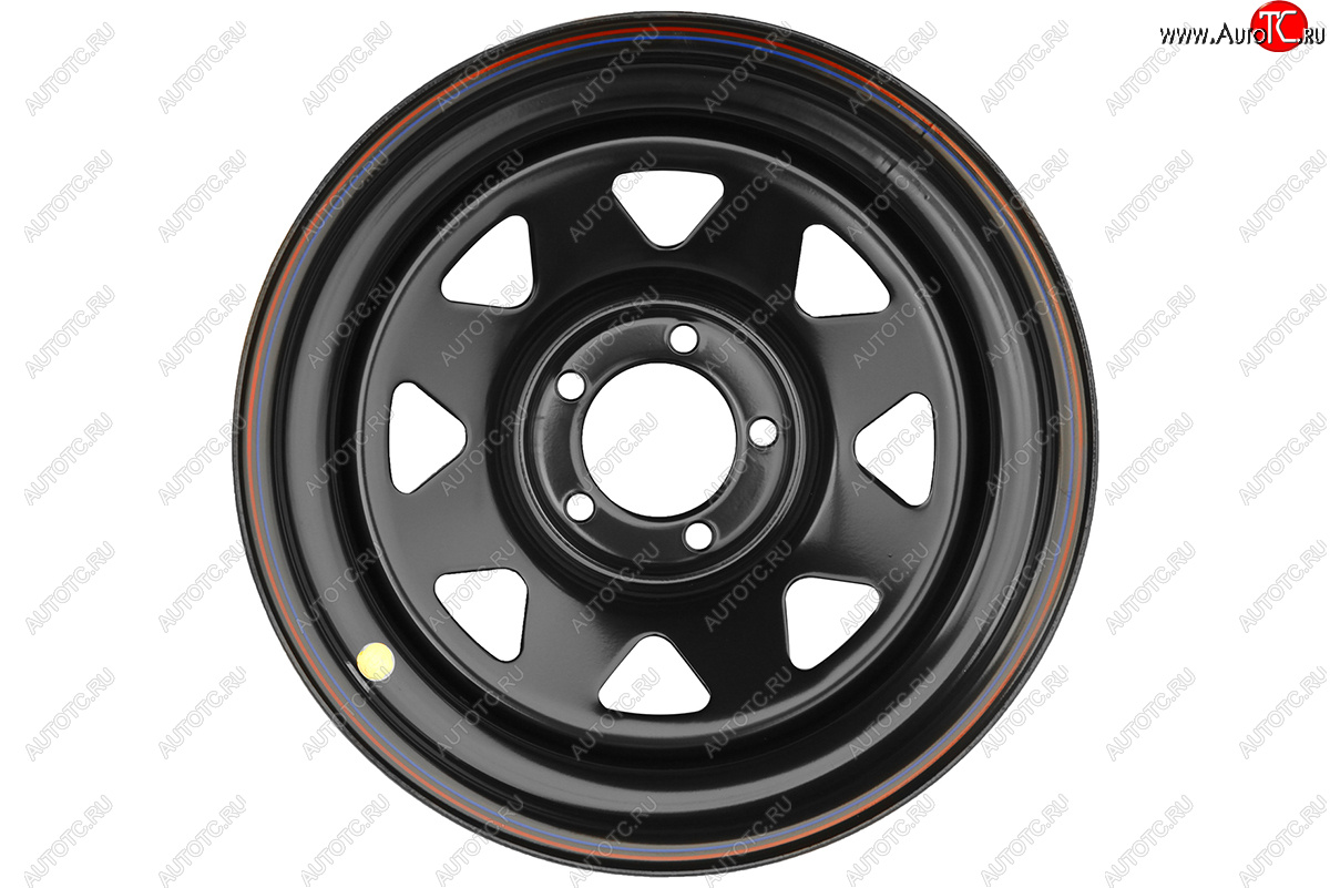 4 849 р. Штампованый диск OFF-ROAD Wheels (усиленный, треугольник мелкий) 8.0x16   (Цвет: черный)