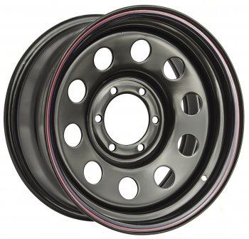 4 849 р. Штампованый диск OFF-ROAD Wheels (стальной усиленный, круг - черный). 8.0 x 16  . Увеличить фотографию 1