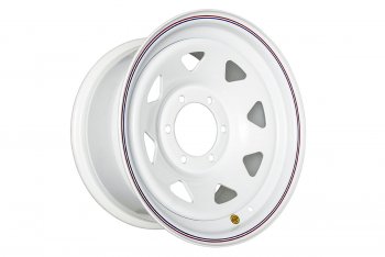 Штампованый диск OFF-ROAD Wheels (стальной усиленный, треугольник - белый). 8.0 x 16 Great Wall Sailor (2004-2012) 6x139.7xDIA110.0xET10.0