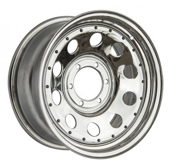 Штампованый диск OFF-ROAD Wheels (стальной усиленный, круг - хром). 8.0 x 17 Nissan Safari Y61 5 дв. 3-ий рестайлинг (2004-2007) 6x139.7xDIA110.0xET10.0