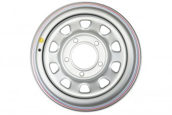 2 689 р. Штампованый диск OFF-ROAD Wheels (усиленный) 7.0x15 Toyota Allion T240 седан дорестайлинг (2001-2004) 5x100.0xDIA54.1xET25.0 (Цвет: серебристый). Увеличить фотографию 1