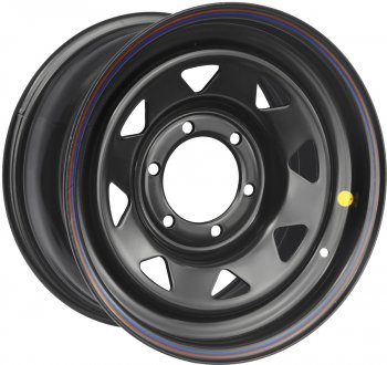 Штампованый диск OFF-ROAD Wheels (стальной усиленный, треугольник мелкий - черный). 8.0 x 16 Toyota SW4 рестайлинг (2011-2015) 6x139.7xDIA110.0xET30.0
