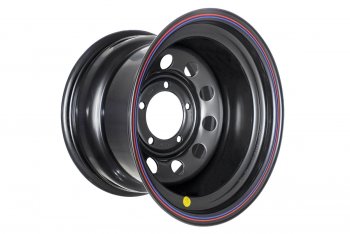 5 349 р. Штампованый диск OFF-ROAD Wheels (стальной усиленный, круг - черный). 10.0 x 15  . Увеличить фотографию 1