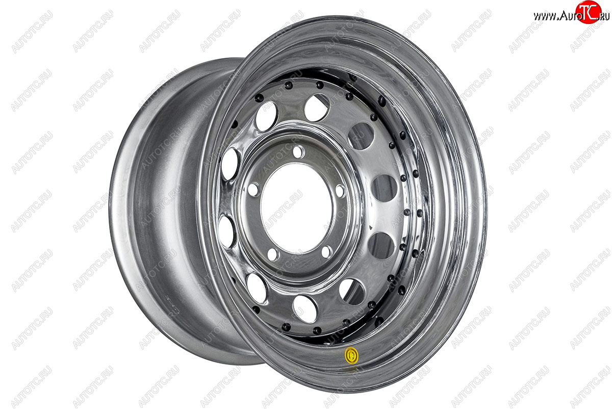 7 949 р. Штампованый диск OFF-ROAD Wheels (стальной усиленный, круг - хромированый). 8.0 x 16  