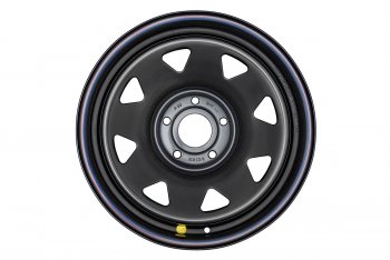 5 999 р. Штампованый диск OFF-ROAD Wheels (усиленный, треугольник мелкий) 8.0x17   (Цвет: черный). Увеличить фотографию 2