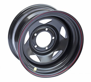 Штампованый диск OFF-ROAD Wheels (стальной усиленный, треугольник - черный). 8.0 x 15 Лада нива 4х4 2121 Бронто 3 дв. 2-ой рестайлинг (2019-2024) 5x139.7xDIA110.0xET15.0
