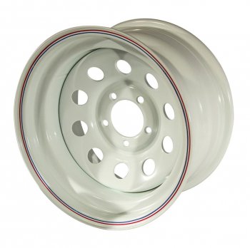 4 999 р. Штампованый диск OFF-ROAD Wheels (стальной усиленный, круг - белый). 10.0 x 15  . Увеличить фотографию 1