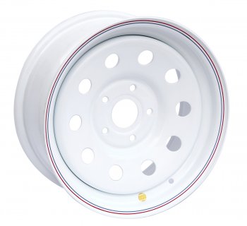 5 699 р. Штампованый диск OFF-ROAD Wheels (усиленный, круг) 7.0x16  BMW 5 серия ( E34,  E39,  E60,  E61) - 7 серия  E38 (Цвет: белый). Увеличить фотографию 1