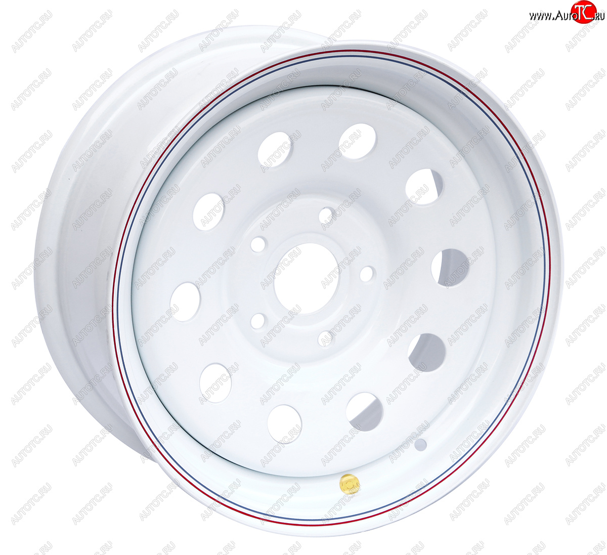 5 699 р. Штампованый диск OFF-ROAD Wheels (усиленный, круг) 7.0x16  BMW 5 серия ( E34,  E39,  E60,  E61) - 7 серия  E38 (Цвет: белый)