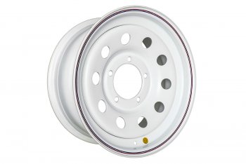 4 399 р. Штампованый диск OFF-ROAD Wheels (стальной усиленный, круг - белый). 7.0 x 16  . Увеличить фотографию 1
