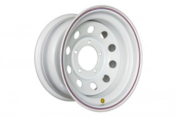 4 799 р. Штампованый диск OFF-ROAD Wheels (стальной усиленный, круг - белый). 8.0 x 15  . Увеличить фотографию 1