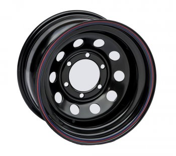 4 099 р. Штампованый диск OFF-ROAD Wheels (стальной усиленный, круг - черный). 8.0 x 15  . Увеличить фотографию 1