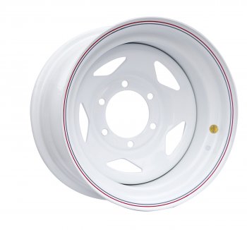 Штампованый диск OFF-ROAD Wheels (стальной усиленный, треугольник - белый). 8.0 x 15 Hyundai Galloper 3 дв. (1998-2003) 6x139.7xDIA110.0xET0.0