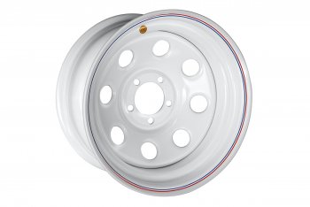 4 799 р. Штампованый диск OFF-ROAD Wheels (усиленный, круг) 8.0x16   (Цвет: белый). Увеличить фотографию 1