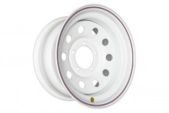 Штампованый диск OFF-ROAD Wheels (стальной усиленный, круг - белый). 8.0 x 16 Лада нива 4х4 2121 Бронто 3 дв. 2-ой рестайлинг (2019-2024) 5x139.7xDIA110.0xET15.0