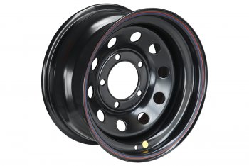 4 699 р. Штампованый диск OFF-ROAD Wheels (стальной усиленный, круг - черный). 8.0 x 16  . Увеличить фотографию 1