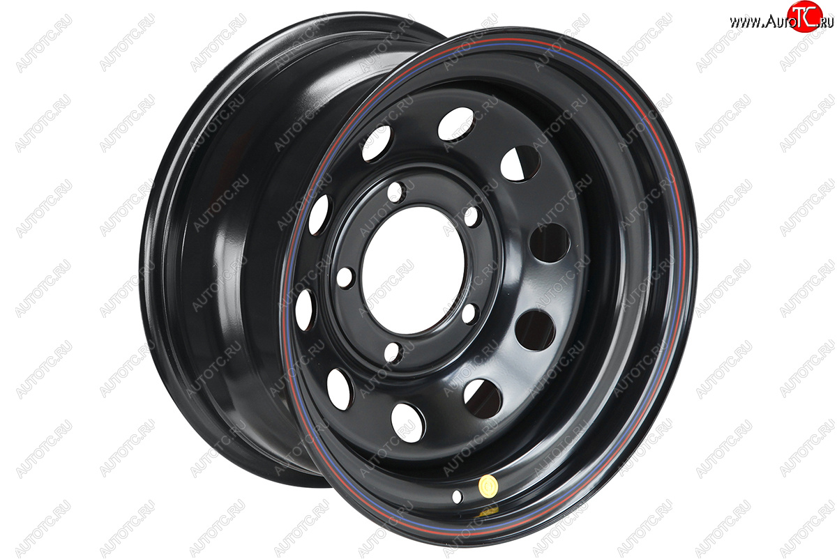 4 699 р. Штампованый диск OFF-ROAD Wheels (стальной усиленный, круг - черный). 8.0 x 16  