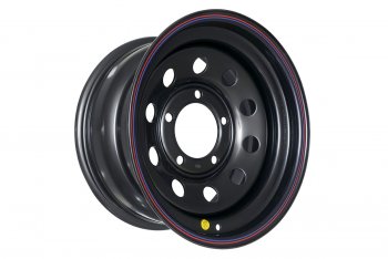 4 849 р. Штампованый диск OFF-ROAD Wheels (стальной усиленный, круг - черный). 8.0 x 16  . Увеличить фотографию 1