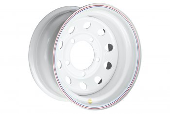 4 499 р. Штампованый диск OFF-ROAD Wheels (усиленный, круг) 8.0x16   (Цвет: белый). Увеличить фотографию 1