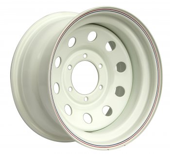 5 999 р. Штампованый диск OFF-ROAD Wheels (усиленный, круг, белый). 8.0 x 16 Toyota Allion T260 седан дорестайлинг (2007-2010) 5x100.0xDIA66.0xET0.0 . Увеличить фотографию 1