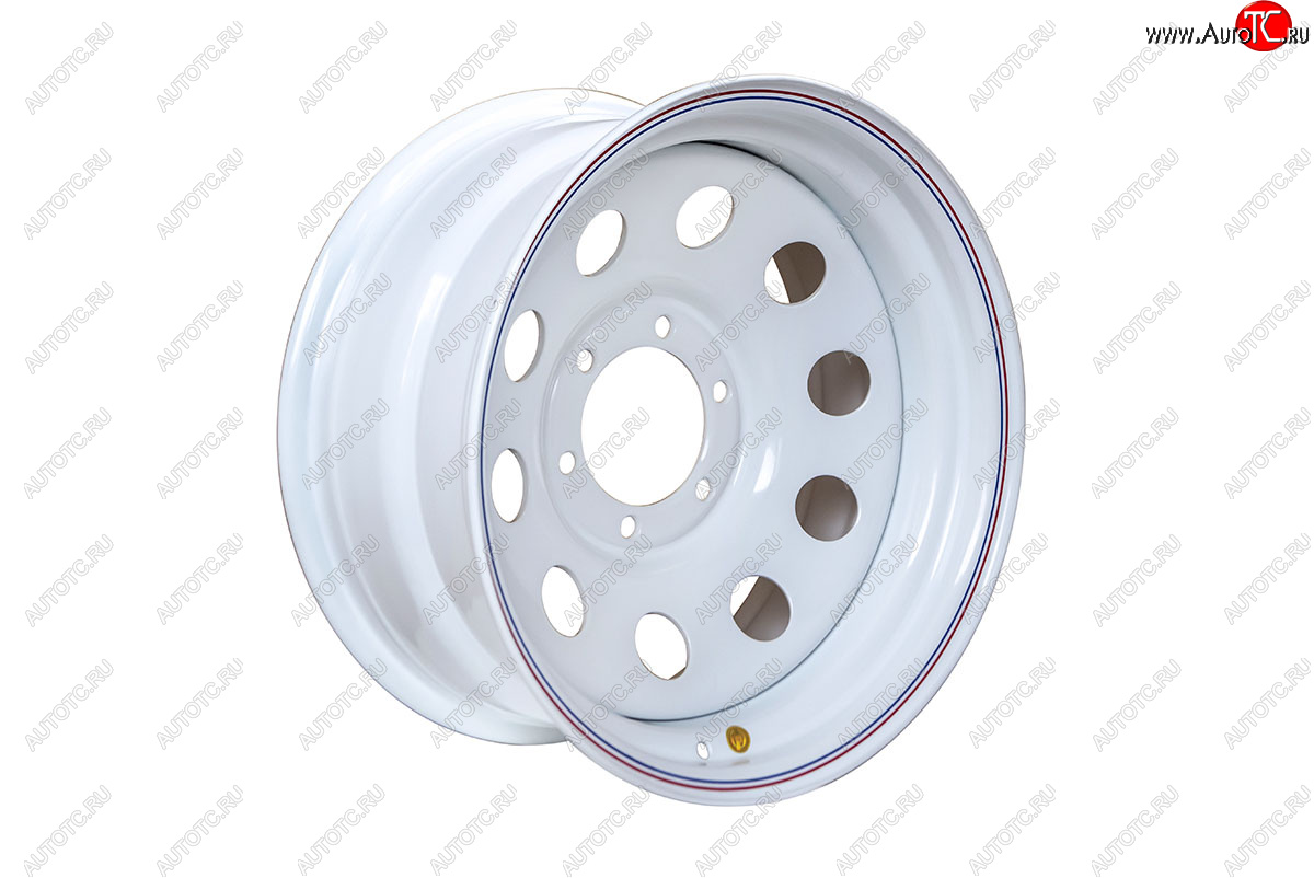 6 449 р. Штампованый диск OFF-ROAD Wheels (стальной усиленный, круг - белый). 8.0 x 17  