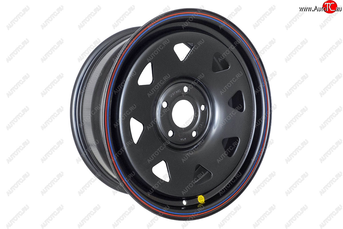 9 599 р. Штампованый диск OFF-ROAD Wheels (усиленный, треугольник мелкий) 8.0x18   (Цвет: черный)