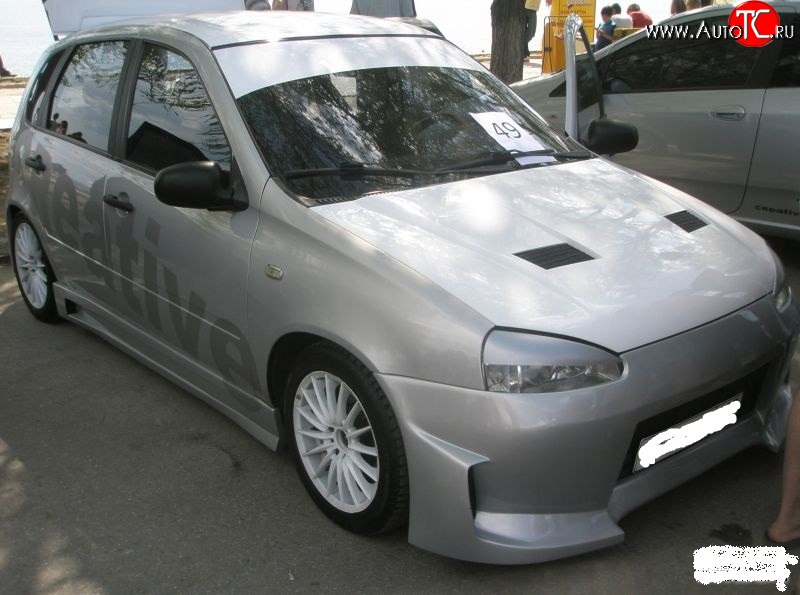 7 399 р. Передний бампер DK Лада Калина 1118 седан (2004-2013) (Неокрашенный)