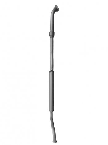 1 749 р. Резонатор (с гофрой/ алюм.) ТВС Premium Лада Калина 1117 универсал (2004-2013). Увеличить фотографию 1