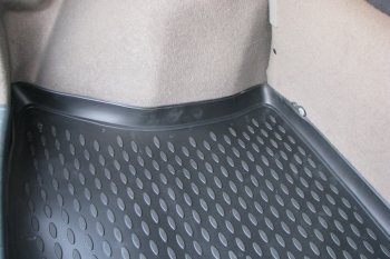 1 179 р. Коврик багажника Element (полиуретан) Лада Калина 1119 хэтчбек (2004-2013) (Черный). Увеличить фотографию 2
