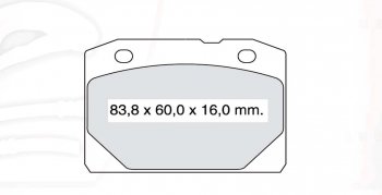 Колодка переднего дискового тормоза ВАЗ (Лада) 2101 (1970-1988) DAFMI INTELLI.Цена: 419 р.. Увеличить фотографию 2