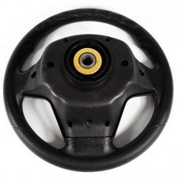 Рулевое колесо ВАЗ (Лада) 2101 (1970-1988) Барс Премиум (Ø360 мм, под знак LADA). (черный+  (боковые вставки, их молдинги, центральное кольцо черного цвета))Цена: 2 229 р.. Увеличить фотографию 6