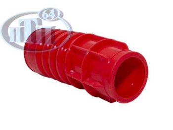 Патрубок воздушного фильтра ПТП (красный силикон не армир) Лада 2107 (1982-2012)
