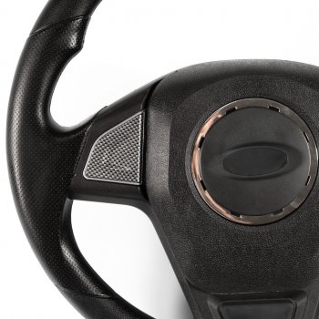 2 799 р. Рулевое колесо Барс Премиум (под знак LADA, Ø360) Лада 2110 седан (1995-2007) (Карбон). Увеличить фотографию 4