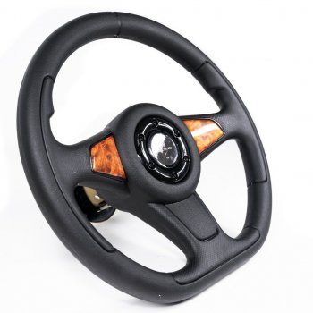 3 299 р. Рулевое колесо Sport Extrim Delux (Ø360 мм)  Лада 2108 - Надежда  2120 (Дерево). Увеличить фотографию 2