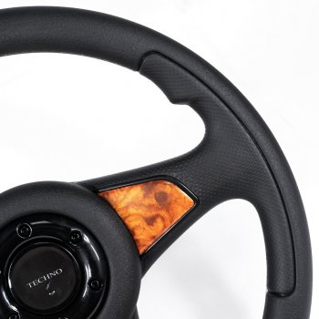3 299 р. Рулевое колесо Sport Extrim Delux (Ø360 мм)  Лада 2108 - Надежда  2120 (Дерево). Увеличить фотографию 3