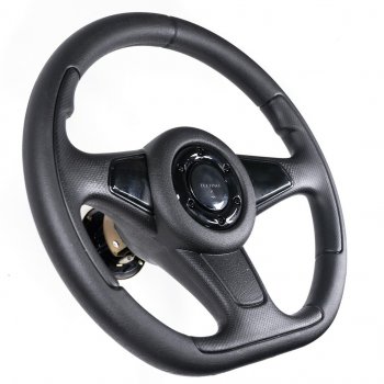 3 299 р. Рулевое колесо Sport Extrim Delux (Ø360 мм)  Лада 2108 - Надежда  2120 (Черный). Увеличить фотографию 3