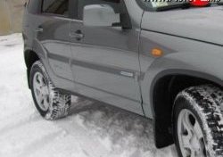 3 799 р. Пороги накладки Bertone  Chevrolet Niva  2123 (2009-2020), Лада 2123 (Нива Шевроле) (2009-2021) (Неокрашенные). Увеличить фотографию 2